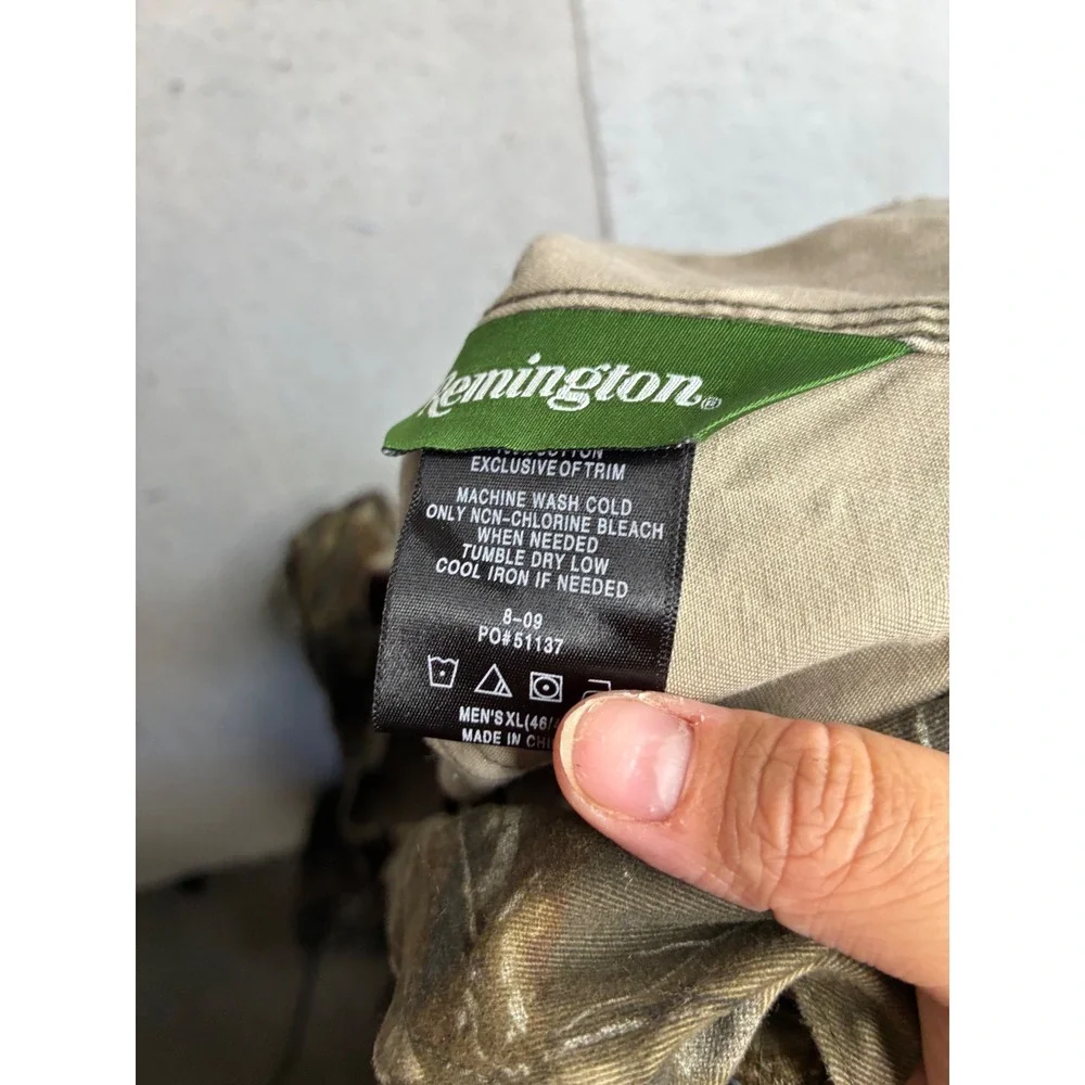 Remington Mens XL Realtree Hardwoods Camo Hunting Bib Overalls GCX001-WRE-RTH-XL